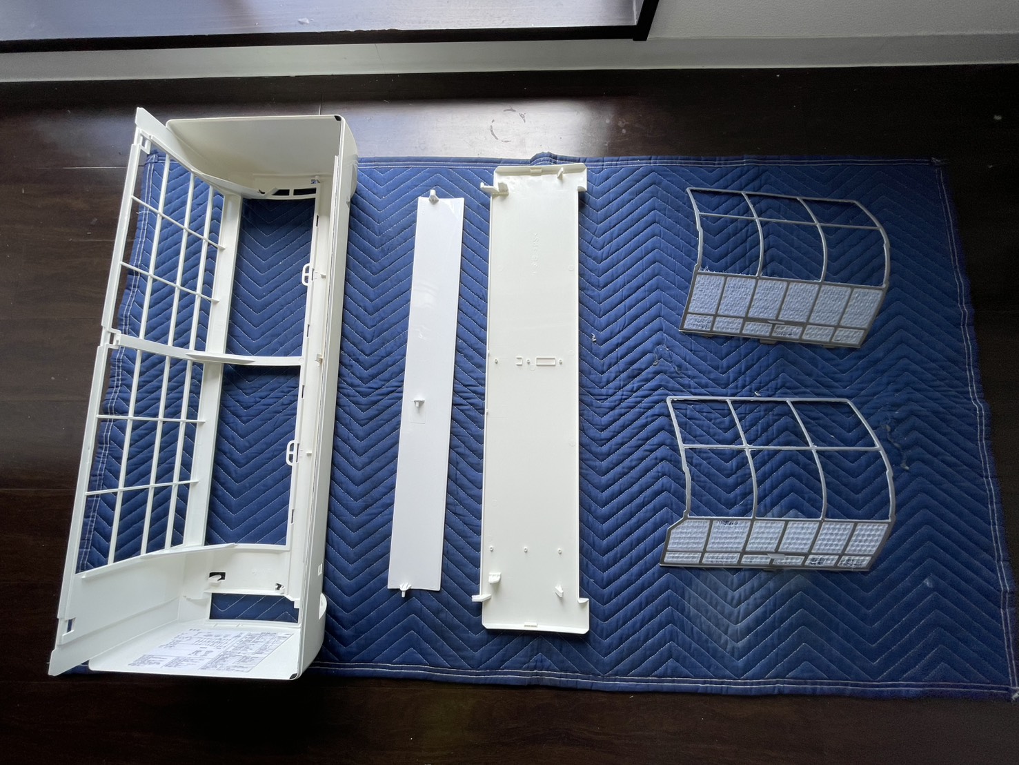 宝塚市仁川のエアコンクリーニング 外装パーツアフター