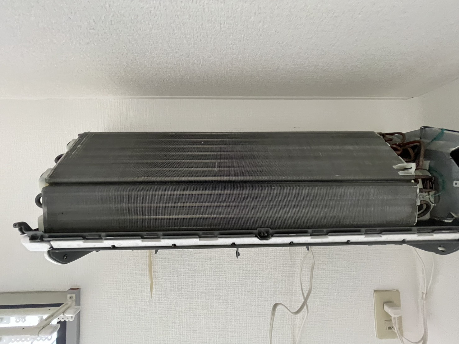 宝塚市口谷東のエアコンクリーニング 熱交換器アフター