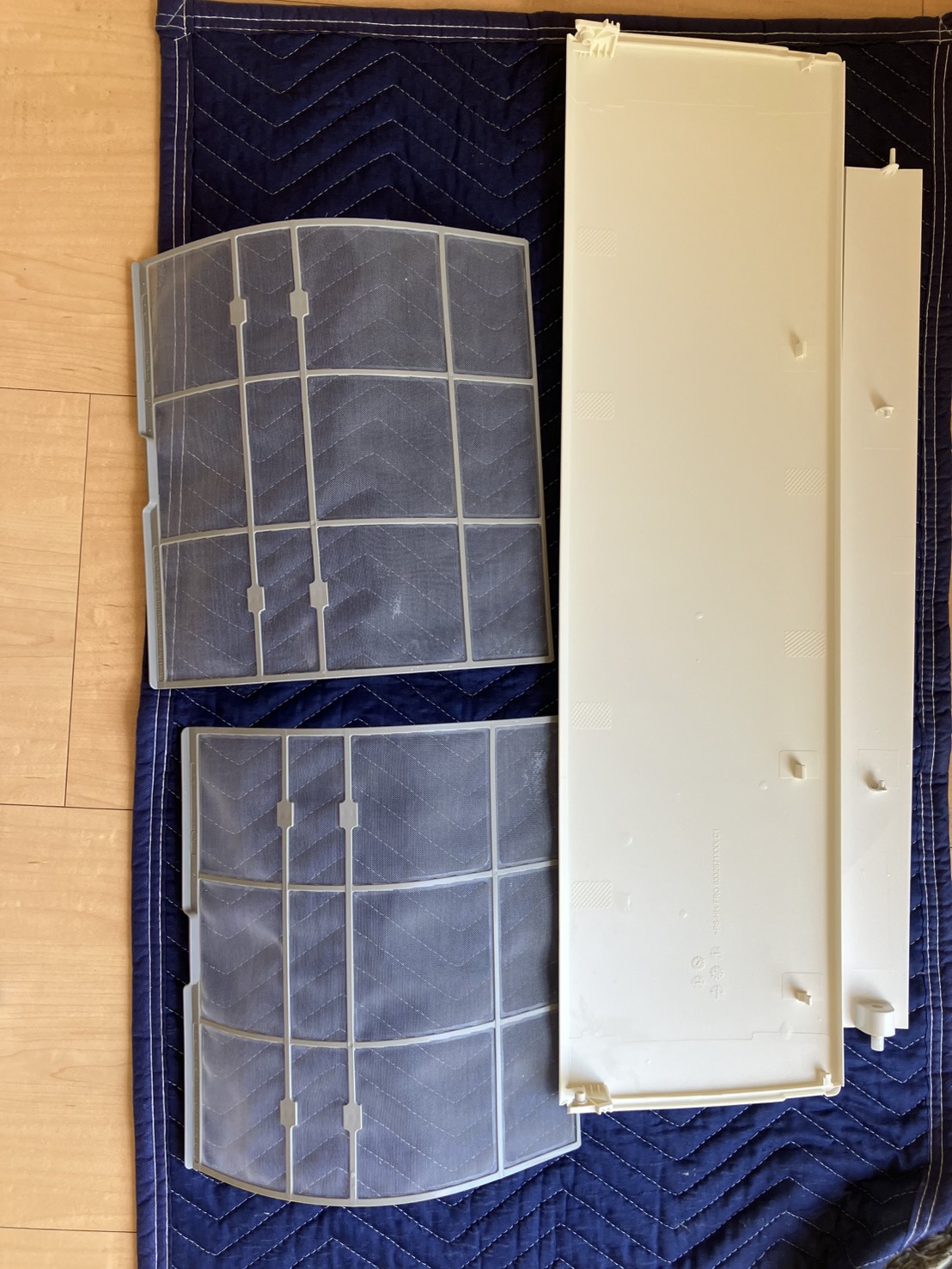 宝塚市安倉南のエアコンクリーニング 外装パーツアフター 富士通ゼネラル AS-A363H