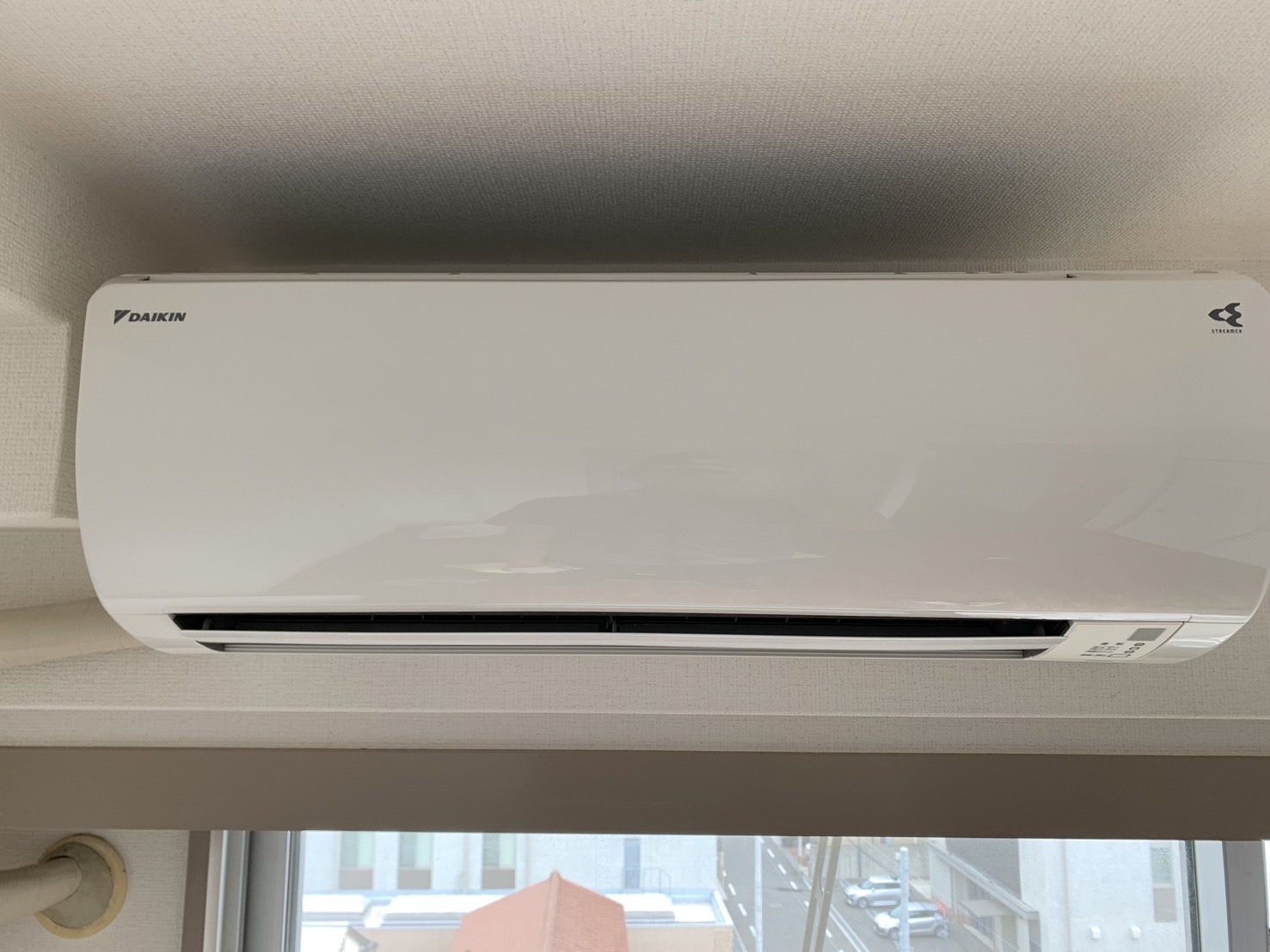 エアコンクリーニングを宝塚市山本で実施したダイキン F36YTES-W のエアコン本体
